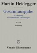Gesamtausgabe Abt. 3 Unveröffentlichte Abhandlungen Bd. 66. Besinnung (1938/39)