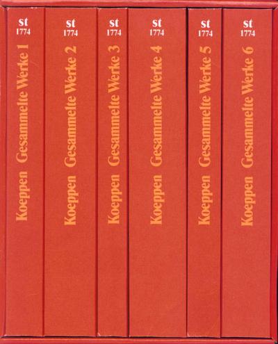 Gesammelte Werke in sechs Bänden in den suhrkamp taschenbüchern, 6 Teile