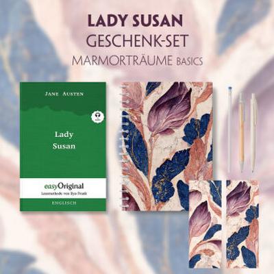 Lady Susan Geschenkset (Hardcover + Audio-Online) + Marmorträume Schreibset Basics, m. 1 Beilage, m. 1 Buch