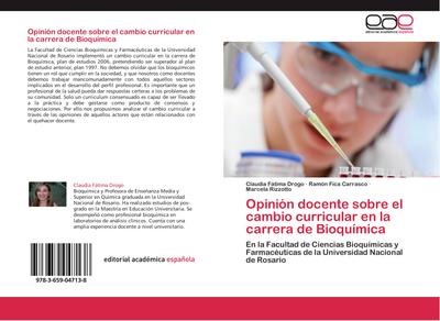 Opinión docente sobre el cambio curricular en la carrera de Bioquímica
