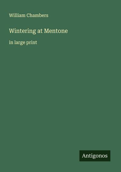 Wintering at Mentone