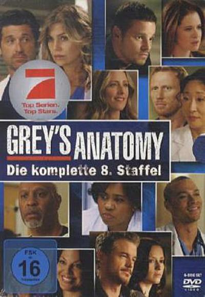 Grey’s Anatomy, Die jungen Ärzte. Staffel.8, 6 DVDs