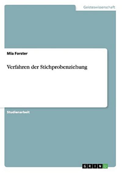 Verfahren der Stichprobenziehung