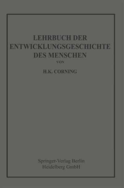 Lehrbuch der Entwicklungsgeschichte des Menschen