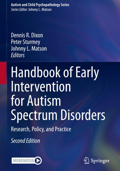 Handbook of Early Intervention for Autism Spectrum Disorders
