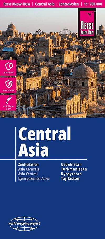 Reise Know-How Landkarte Zentralasien / Central Asia (1:1.700.000)