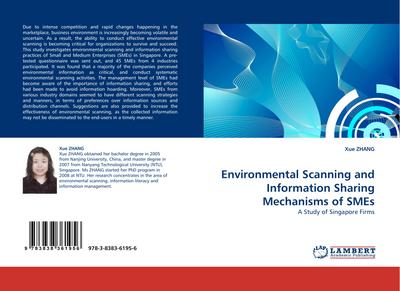 Environmental Scanning and Information Sharing Mechanisms of SMEs