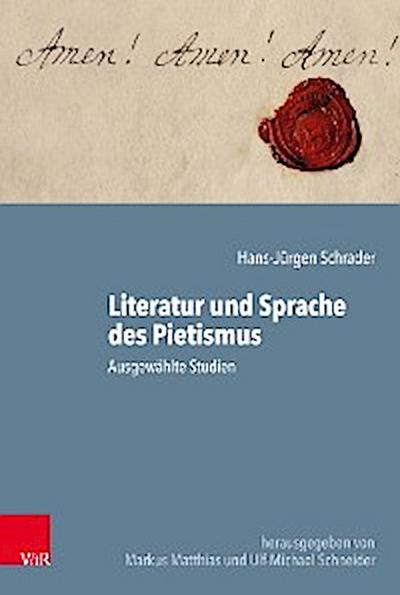 Literatur und Sprache des Pietismus