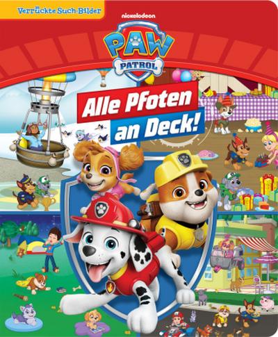 PAW Patrol - Alle Pfoten an Deck! - Verrückte Such-Bilder, groß - Wimmelbuch - Pappbilderbuch mit wattiertem Umschlag