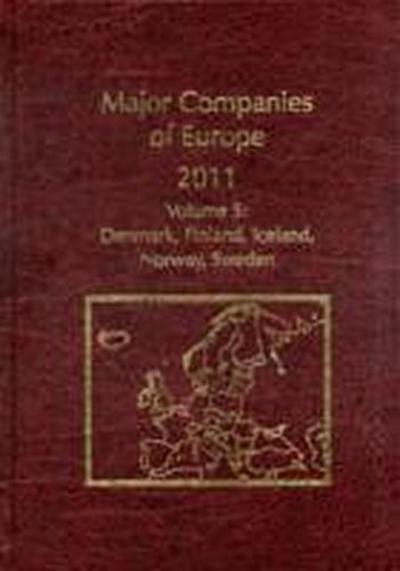 SUE WARD: MAJOR COMPANIES OF EUROPE 2011