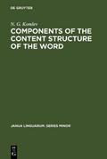Components of the Content Structure of the Word