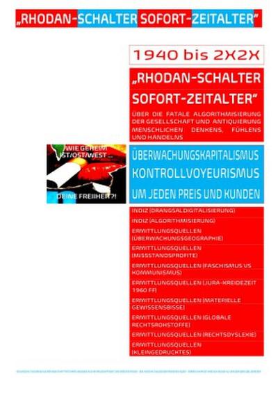 "RHODAN-SCHALTER SOFORT-ZEITALTER" [WIE GEHEIM IST/OST/WEST DEINE FREIHEIT?!]