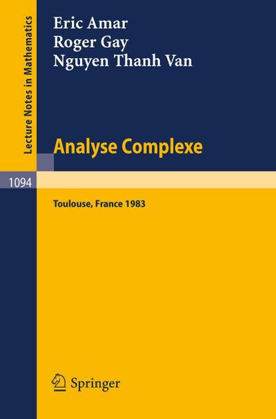 Analyse Complexe