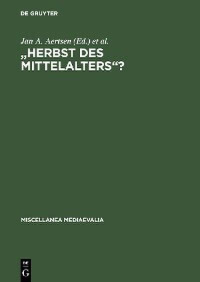 "Herbst des Mittelalters"?