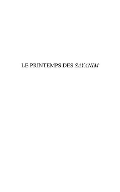 Le printemps des Sayanim