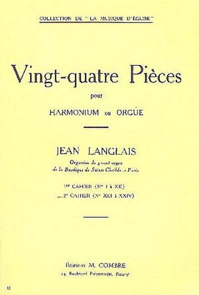 24 pièces vol.2 (nos.13-24)pour harmonium (orgue)