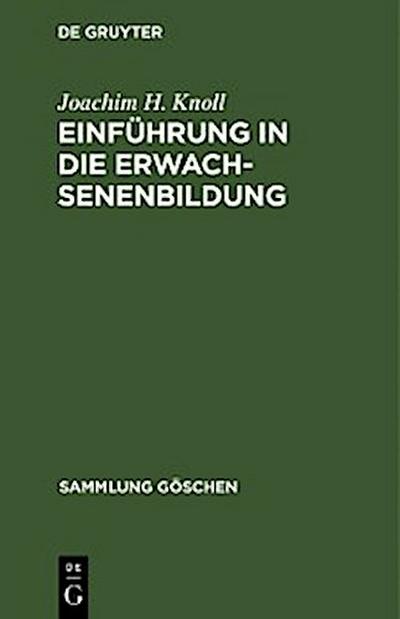 Einführung in die Erwachsenenbildung