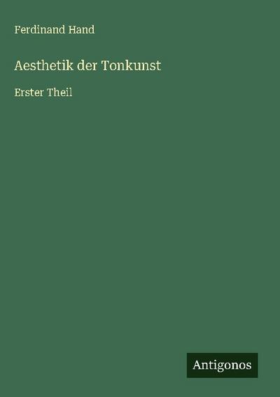 Aesthetik der Tonkunst