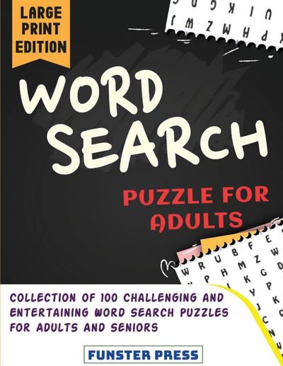Word Search Puzzle for Adults