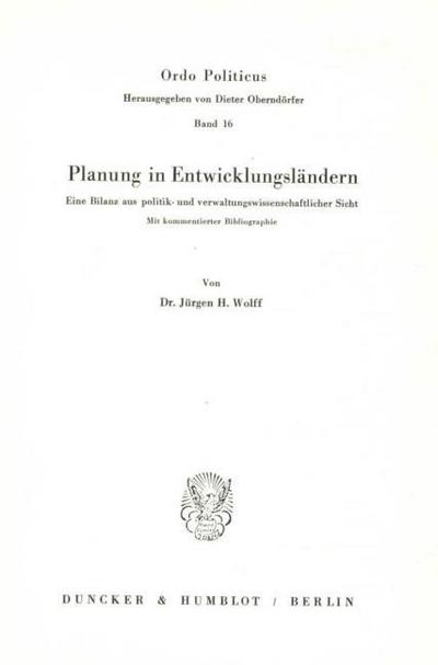 Planung in Entwicklungsländern.