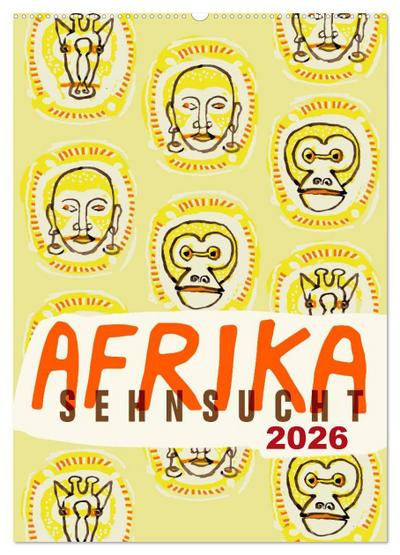 Afrika-Sehnsucht 2026 (Wandkalender 2026 DIN A2 hoch), CALVENDO Monatskalender