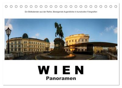 Wien Panoramen (Tischkalender 2026 DIN A5 quer), CALVENDO Monatskalender