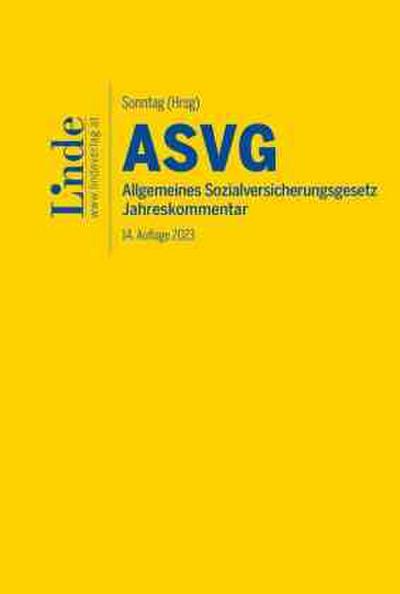 ASVG | Allgemeines Sozialversicherungsgesetz 2023