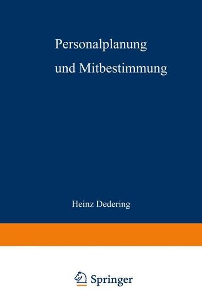 Personalplanung und Mitbestimmung