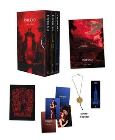 Inferno 1 - 2 - 3 Kitap Kutulu, Ciltli, Kolyeli