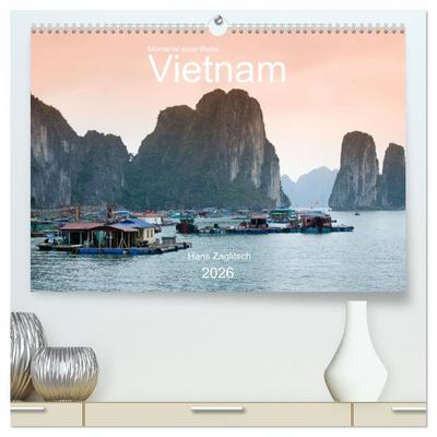 Vietnam - Momente einer Reise (hochwertiger Premium Wandkalender 2026 DIN A2 quer), Kunstdruck in Hochglanz