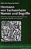 Hermann von Sachsenheim - Namen und Begriffe