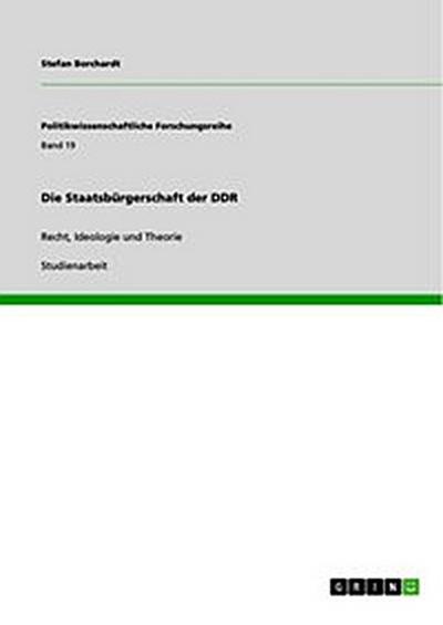 Die Staatsbürgerschaft der DDR