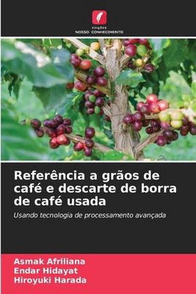 Referência a grãos de café e descarte de borra de café usada