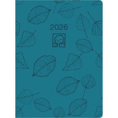 Zettler Taschenkalender 1T/1S türkis Blauer Engel 2026 - Timer 10 × 14 cm, 1 Tag pro Seite, Recyclingpapier, nachhaltig zertifiziert