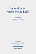 Innovation in Persian Period Judah