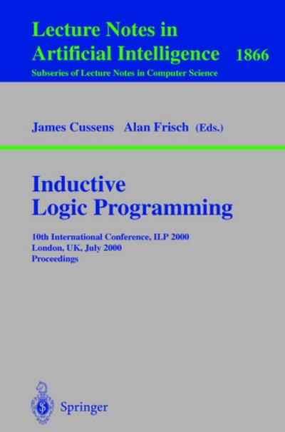 Inductive Logic Programming