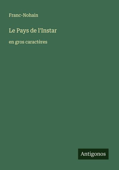 Le Pays de l’Instar