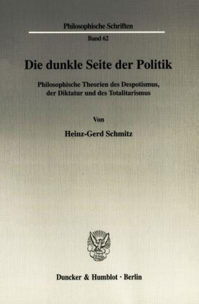 Die dunkle Seite der Politik.