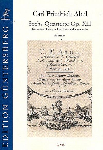 6 Quartette op.12für Violine (Flöte), Violine, Viola und Violoncello