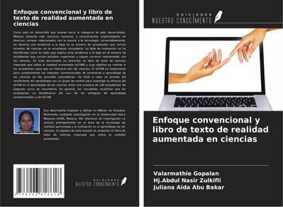 Enfoque convencional y libro de texto de realidad aumentada en ciencias