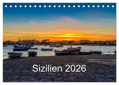 Sizilien 2026 (Tischkalender 2026 DIN A5 quer), CALVENDO Monatskalender