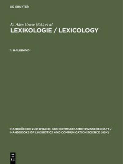 Lexikologie / Lexicology. 1. Halbband