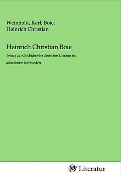 Heinrich Christian Boie