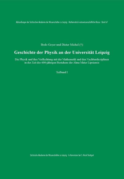 Geschichte der Physik an der Universität Leipzig, 3 Teile