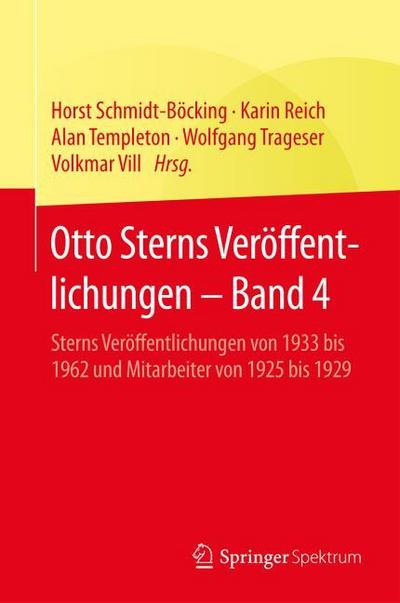 Otto Sterns Veröffentlichungen - Band 4