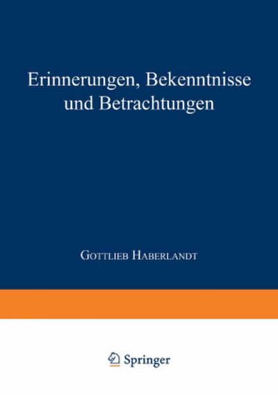 Erinnerungen Bekenntnisse und Betrachtungen