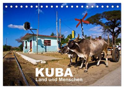 KUBA - Land und Menschen (Tischkalender 2026 DIN A5 quer), CALVENDO Monatskalender