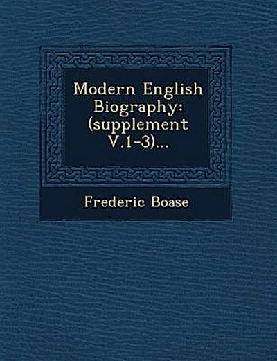 Modern English Biography