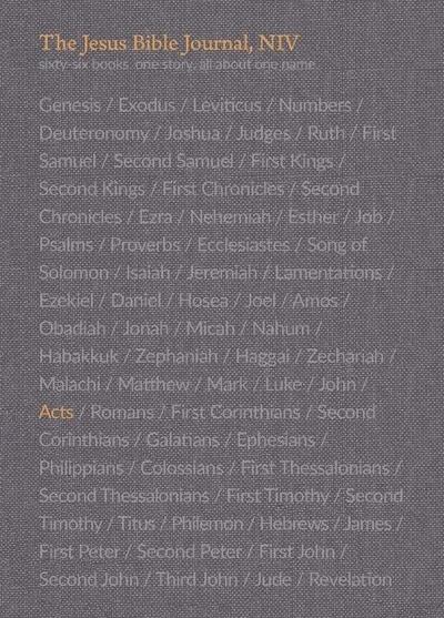 The Jesus Bible Journal, Acts, Niv, Paperback, Comfort Print