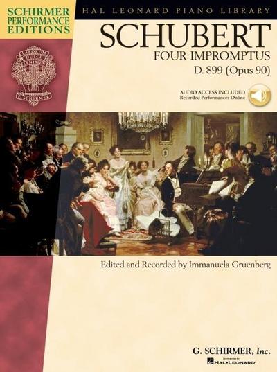 Schubert - Four Impromptus, D. 899 (0p. 90) Book/Online Audio [With CD (Audio)]